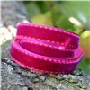 Order  Velvet Saddle Stitch Ribbon - Cardinal/Orange